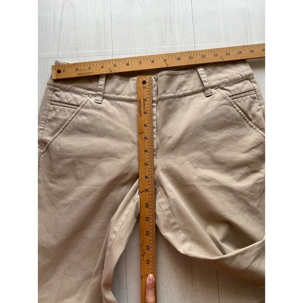 Eileen Fisher Women's Small Beige Cotton Casual Crop Pants - Picture 7 of 8